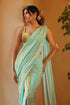Sea- Retro Drape Saree Set